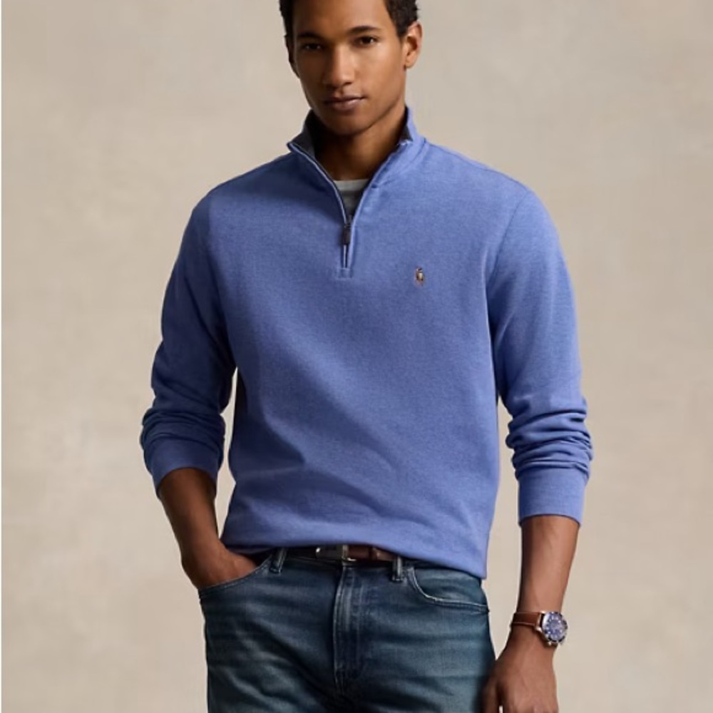 Polo Ralph Lauren French Rib Half Zip - Picture 3 of 3